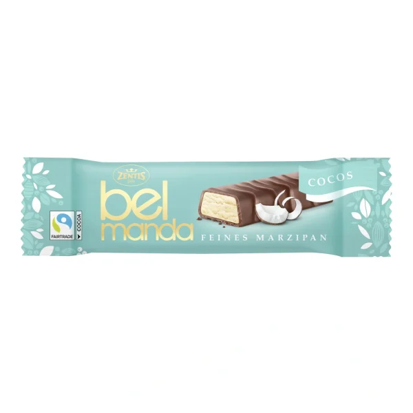 Belmanda Marzipan with Milk Chocolate Coating - Coconut 40g / 1.41oz