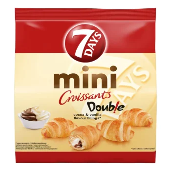 7 Days Double Mini Croissants with Cocoa-Vanilla Filling 185g / 6.53oz