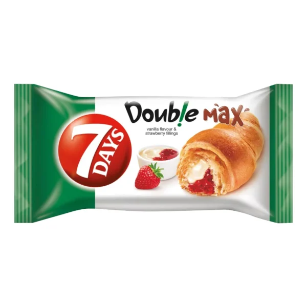 7 Days Croissant Double Max with Strawberry-Vanilla Filling 80g / 2.82oz