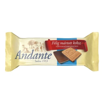Andante Half-Dipped Biscuit Milk Chocolate 100g / 3.5oz