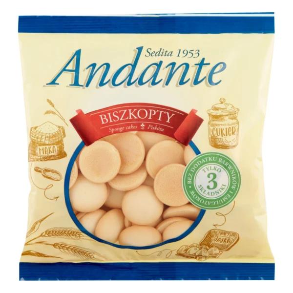 Andante Round Sponge Cake 130g / 4.6oz