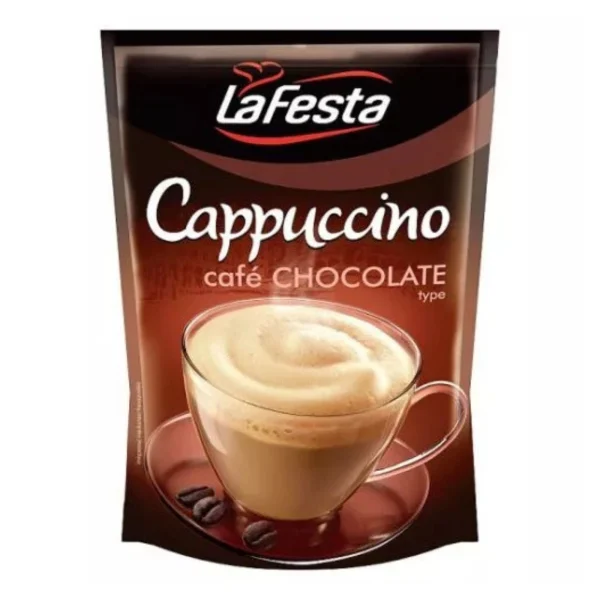 La Festa Cappuccino Instant Coffee Chocolate Flavor 100g / 3.53oz