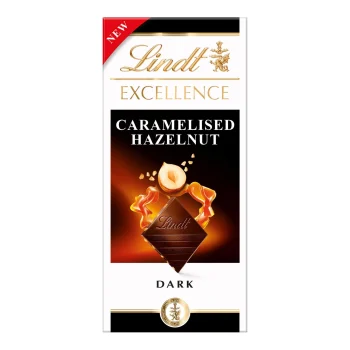 Lindt Excellence Dark Chocolate with Caramelized Hazelnuts 100g / 3.5oz