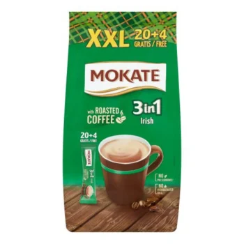 Mokate 3in1 Instant Coffee Irish Cream Liqueur 24x17g / 24×0.6oz