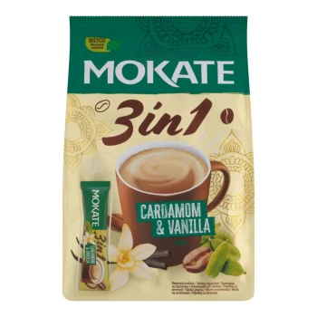 Mokate 3in1 Instant Coffee Cardamom-Vanilla  Flavor 10x17g / 10×0.6oz