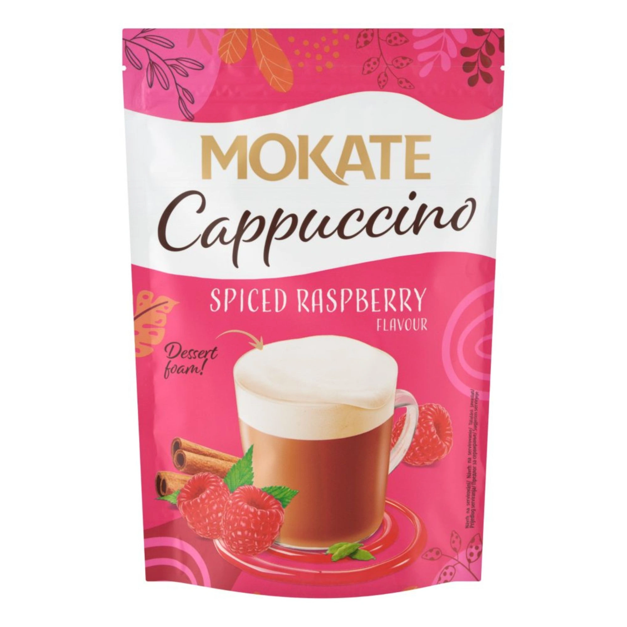 Mokate Instant Cappuccino Spiced Raspberry Flavor 110g / 3.88oz