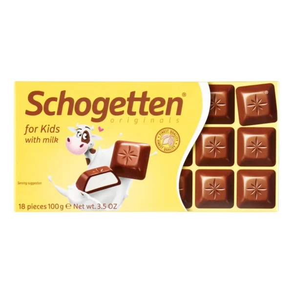 Schogetten Chocolate Bar For Kids 100g / 3.53oz