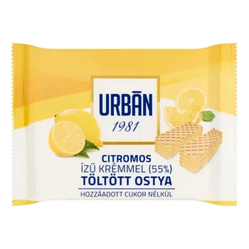 Urban Lemon Flavored Wafer with No Added Sugar 65g / 2.29oz