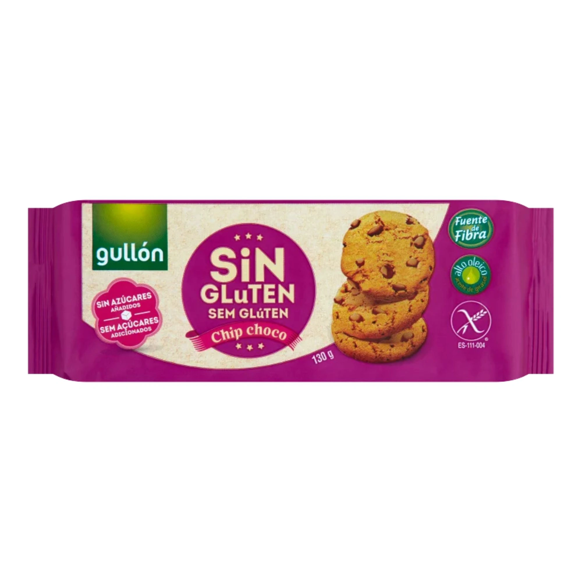 Gullón Gluten-Free Chocolate Chip Cookies with Sweetener 130g / 4.6oz